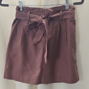 LOFT Mauve Tie-Waist Skirt